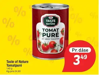 TASTE OF NATURE Tomatpuré