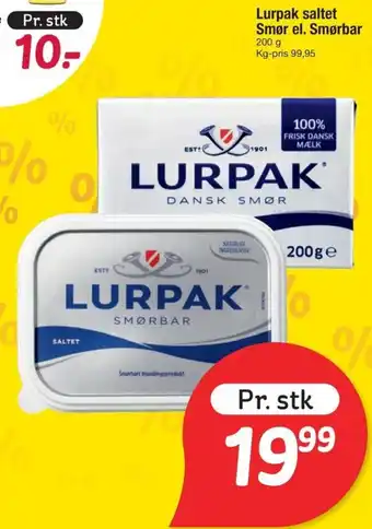 LURPAK Saltet smør el. smørbar