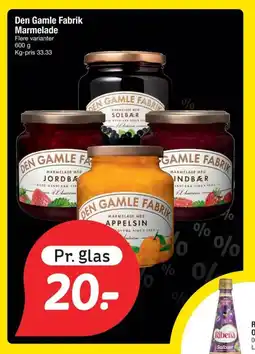 Fakta Tyskland DEN GAMLE FABRIK Marmelade tilbud