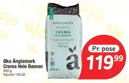 Fakta Tyskland ØKO ÄNGLAMARK Crema hele bønner tilbud