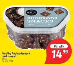 Fakta Tyskland NORDTHY Rugbrødssnack med havsalt tilbud