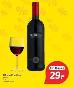 Fakta Tyskland ALFREDO Primitivo tilbud