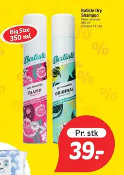 Fakta Tyskland BATISTE Dry shampoo tilbud