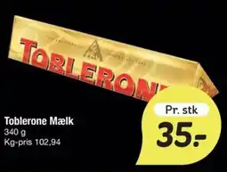 Fakta Tyskland TOBLERONE Mælk tilbud