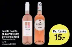 Fakta Tyskland Lovelli rosato el. la petite des bertrands rosé tilbud