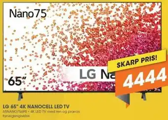 Expert LG 65" 4K Nanocell LED TV 65NANO756PR tilbud