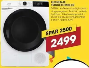 Punkt1 Gorenje Tørretumbler DPE88 tilbud