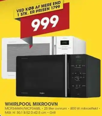 Whirlpool Mikroovn MCP346WH/MCP346BL