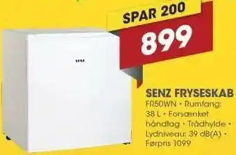 Punkt1 Senz Fryseskab FR50WN tilbud