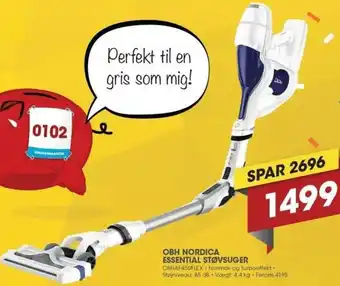 Punkt1 OBH Nordica Essential Støvsuger OBHAF450FLEX tilbud