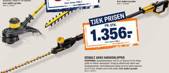 Stark Dewalt Akku Hækkeklipper DCMPH566N tilbud