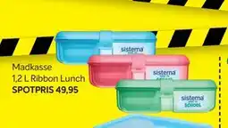 Din Isenkræmmer Madkasse 1,2 L Ribbon Lunch tilbud