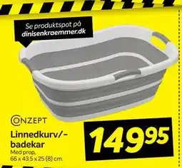 Din Isenkræmmer Linnedkurv/badekar tilbud