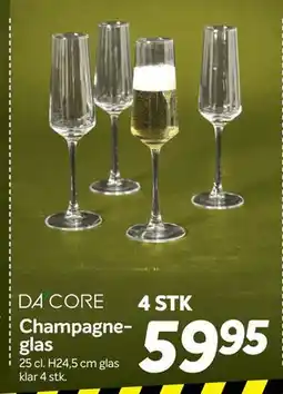 Din Isenkræmmer Champagneglas tilbud