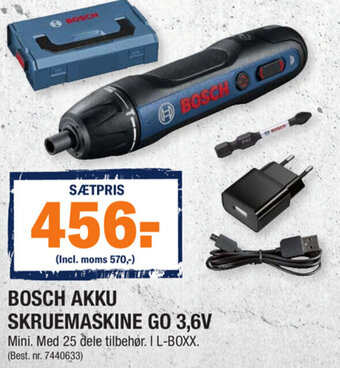 Stark Bosch Akku Skruemaskine Go 3,6V tilbud