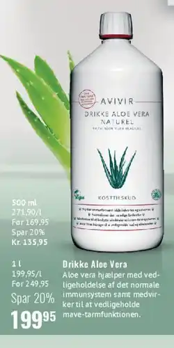 Helsam Drikke Aloe Vera tilbud
