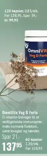 Helsam OmniVita Veg D Forte / OmniVita D Forte tilbud