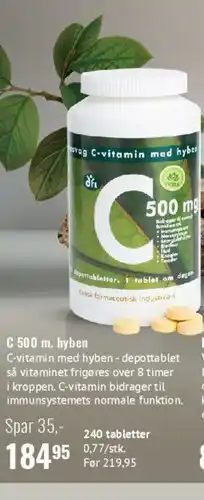 Helsam C 500 mg (hyben) tilbud
