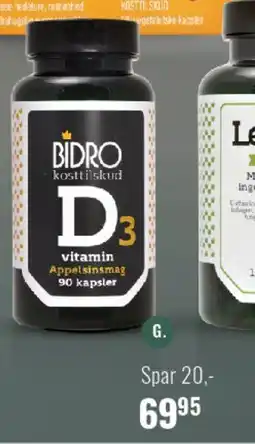 Helsam D-vitamin 38 ug m.appelsinsmag tilbud