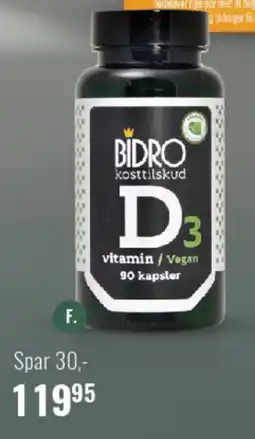 Helsam Bidro D3-Vitamin Vegan tilbud