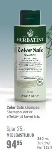 Helsam Color Safe shampoo tilbud