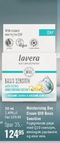 Helsam Moisturising Day Cream Q10 Basis Sensitiv tilbud