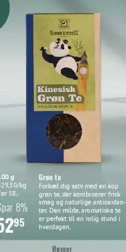 Helsam Kinesisk Grøn Te tilbud