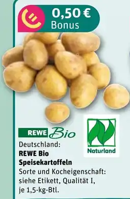 REWE DE REWE Bio speisekartoffeln tilbud