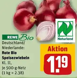REWE DE Rote bio speisezwiebeln tilbud