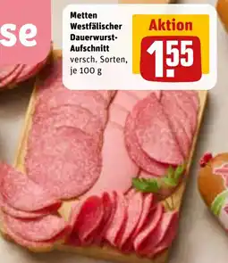 REWE DE Metten westfälischer dauerwurst- aufschnitt tilbud
