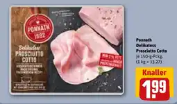 REWE DE PONNATH Delikatess prosciutto cotto tilbud