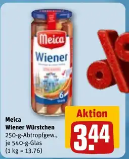 REWE DE MEICA Wiener würstchen tilbud