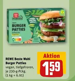 REWE DE REWE Beste wahl burger patties tilbud