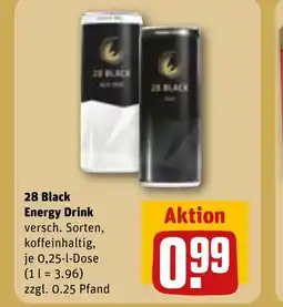 REWE DE 28 BLACK Energy drink tilbud