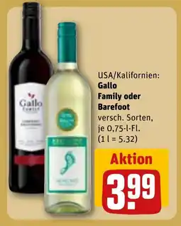 REWE DE Gallo family oder barefoot tilbud