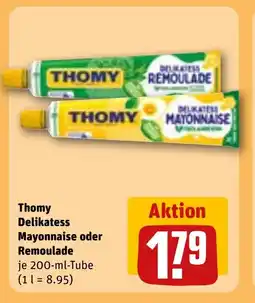 REWE DE THOMY Delikatess mayonnaise oder remoulade tilbud
