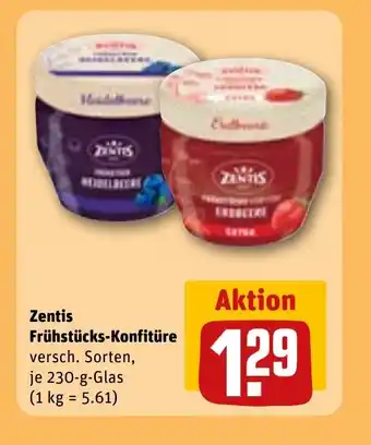 REWE DE ZENTIS Frühstücks-konfitüre tilbud