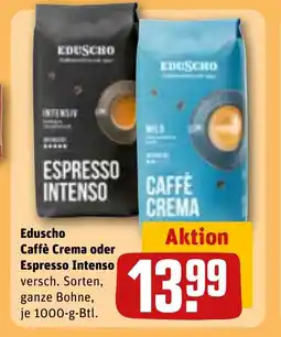 REWE DE EDUSCHO Caffè crema oder espesso intenso tilbud