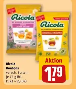 REWE DE RICOLA Bonbons tilbud