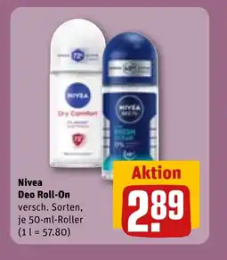 REWE DE NIVEA Deo roll-on tilbud
