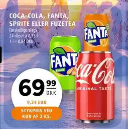 Scandinavian Park COCA-COLA, FANTA, SPRITE ELLER FUZETEA tilbud