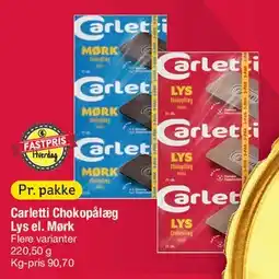 Fakta Tyskland Carletti Chokopålæg tilbud