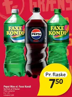 Fakta Tyskland Pepsi Max el. Faxe Kondi tilbud