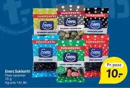 Fakta Tyskland Evers Sukkerfri slikposer tilbud