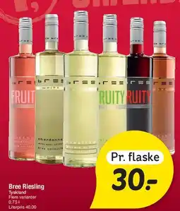 Fakta Tyskland Bree Riesling tilbud