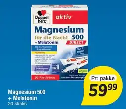 Fakta Tyskland Magnesium 500 + Melatonin tilbud