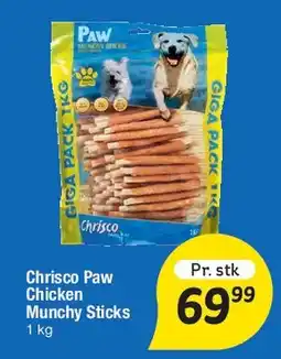 Fakta Tyskland Chrisc Paw Chicken Munchy Sticks tilbud