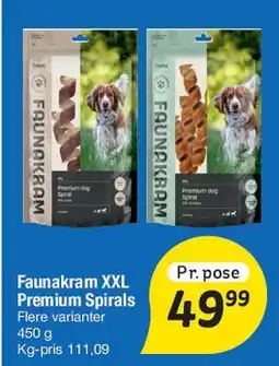 Fakta Tyskland Faunakram XXL Premium Spirals tilbud