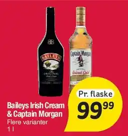 Fakta Tyskland Baileys Irish Cream & Captain Morgan tilbud