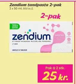 Hi five Zendium tandpasta 2-pak tilbud